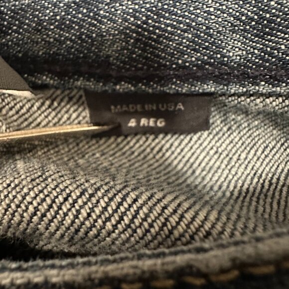 Armani Exchange Jeans Womans Size 4 Low Rise Straight Leg Distressed Denim - Picture 12 of 13